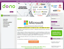 Tablet Screenshot of dono.discapnet.es